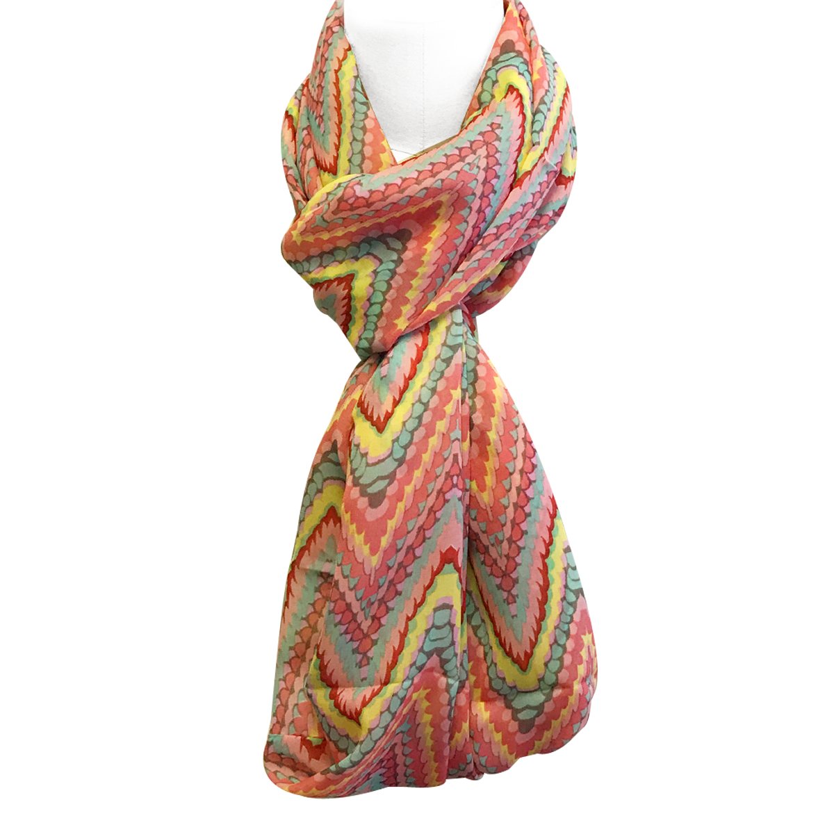 Wrapables Retro Lightweight Infinity Scarf, Boho Pink