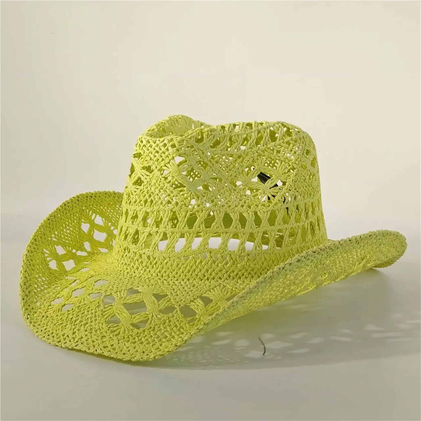 Sombrero de Playa de Paja Sombrero de Paja Vaquero Verano Hecho a Mano | Sombrero tejido for el sol de playa Sombrero occidental vintage for hombre y mujer