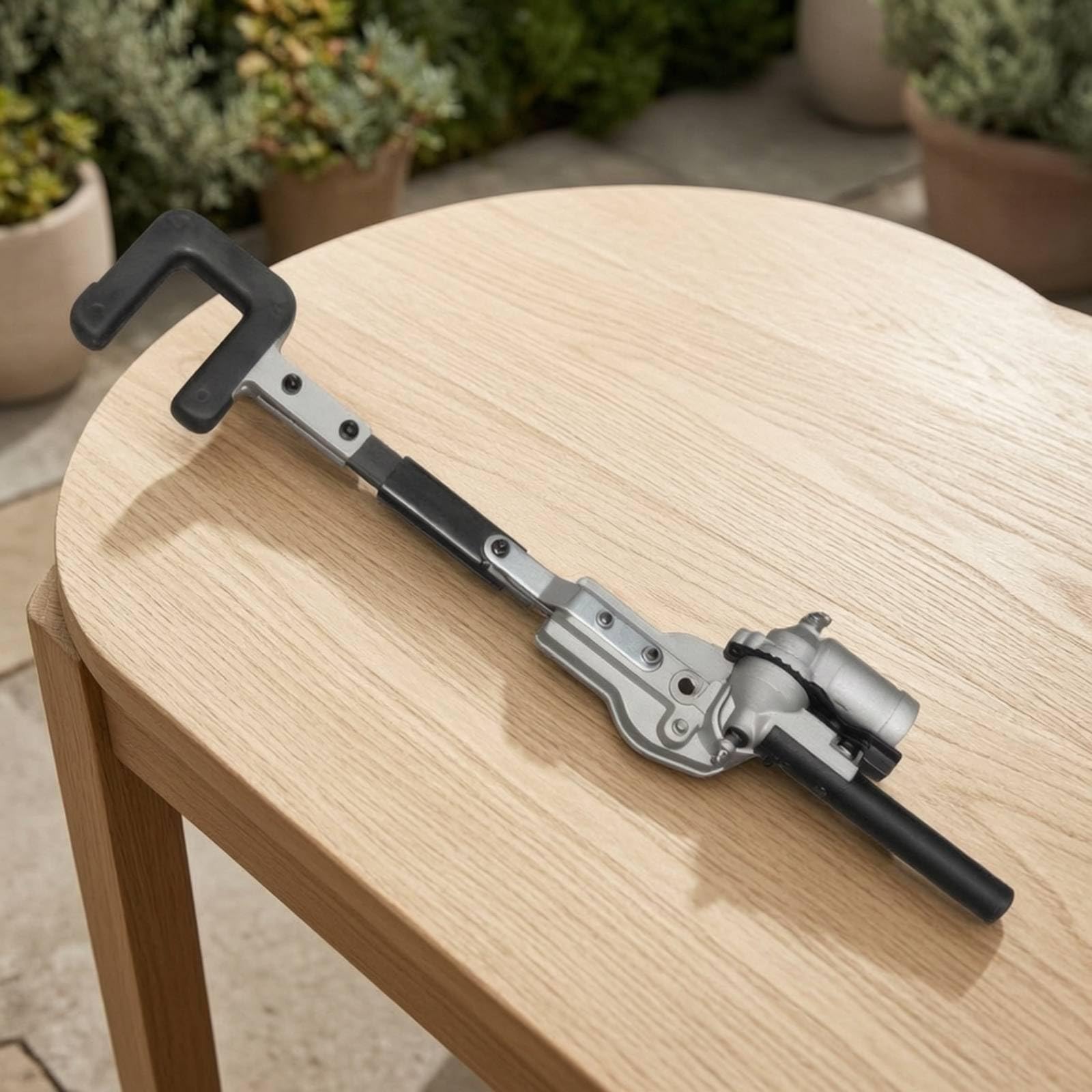 Industrial Harvester Tête de Cueille Fruit Outil de Cueillette Accessoire pour Outil de Jardinage Boîte d'Engrenages Métallique Tête Dentée Poignée, 28X7 Dents