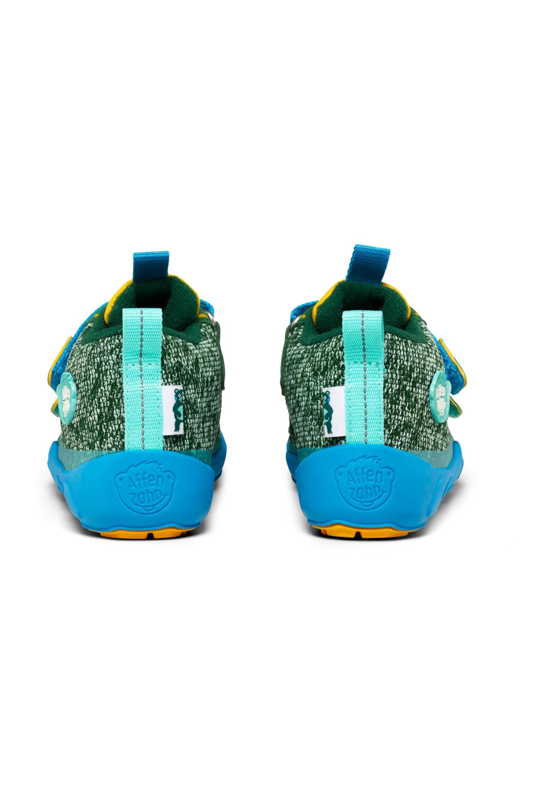 Affenzahn Zapato Barefoot Tejido Happy con Cierre Adhesivo, Vegano, Antideslizante, Flexible, Reflectante, Especialmente Ligero en Tallas 21-32