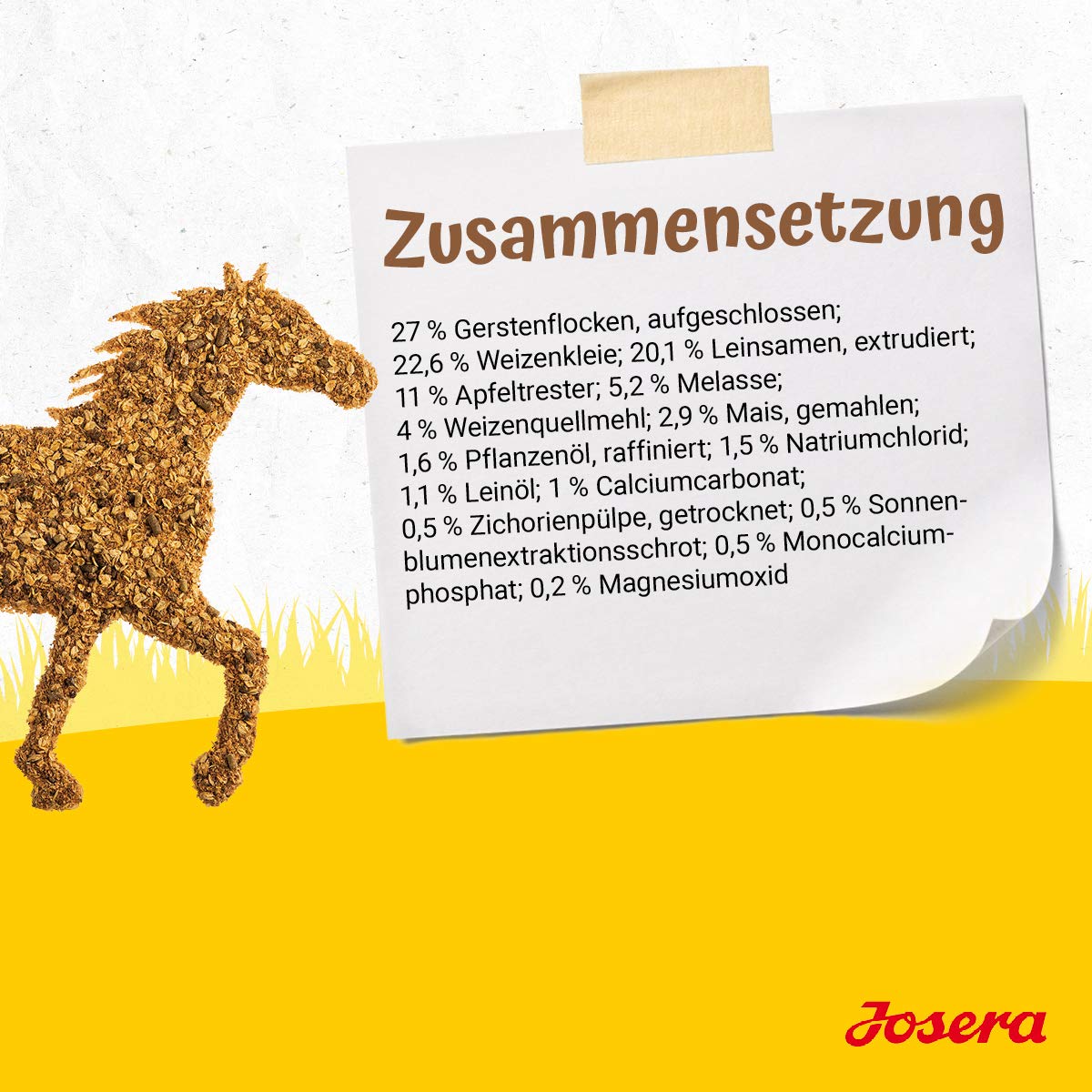 JOSERA Mash Rapid (1 x 15 kg) | Premium Pferdefutter Mash | Pferdefutter mit Leinsamen | hochwertige Mineralisierung |bester Fellglanz und stabile Hufe | 1er Pack