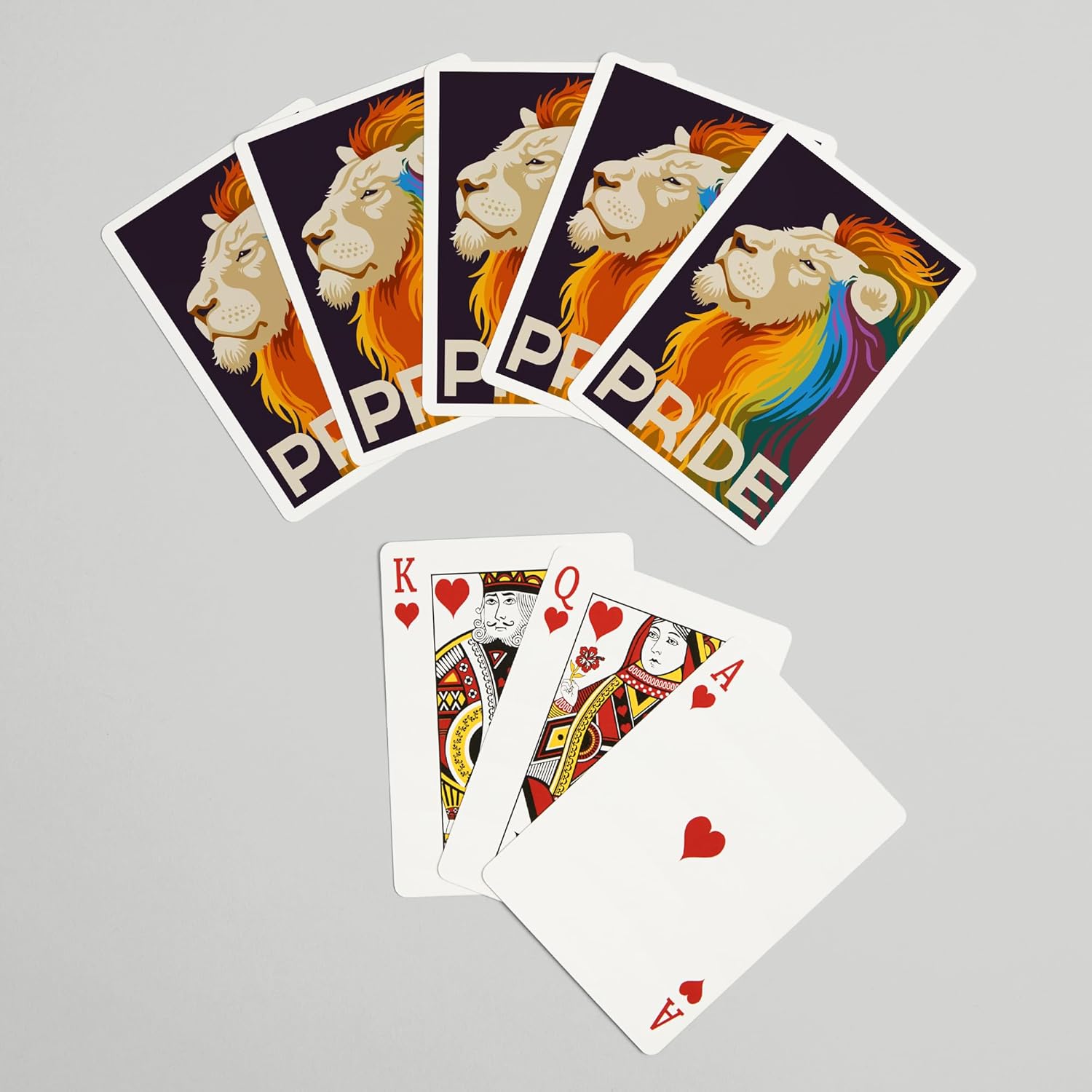 Lantern Press Gay Pride, Lion, 52 Playing Cards for Adults, Poker Size Card Deck