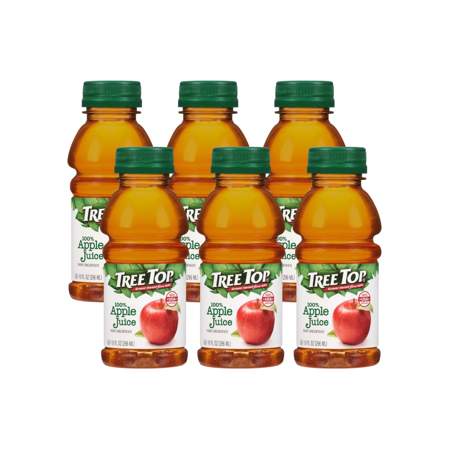 Tree Top 100% Apple Juice, 10 Fl oz. (Pack of 6)