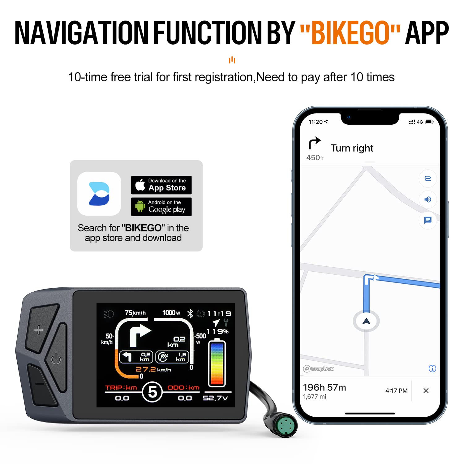 Accolmile B02N Display Navigation Function