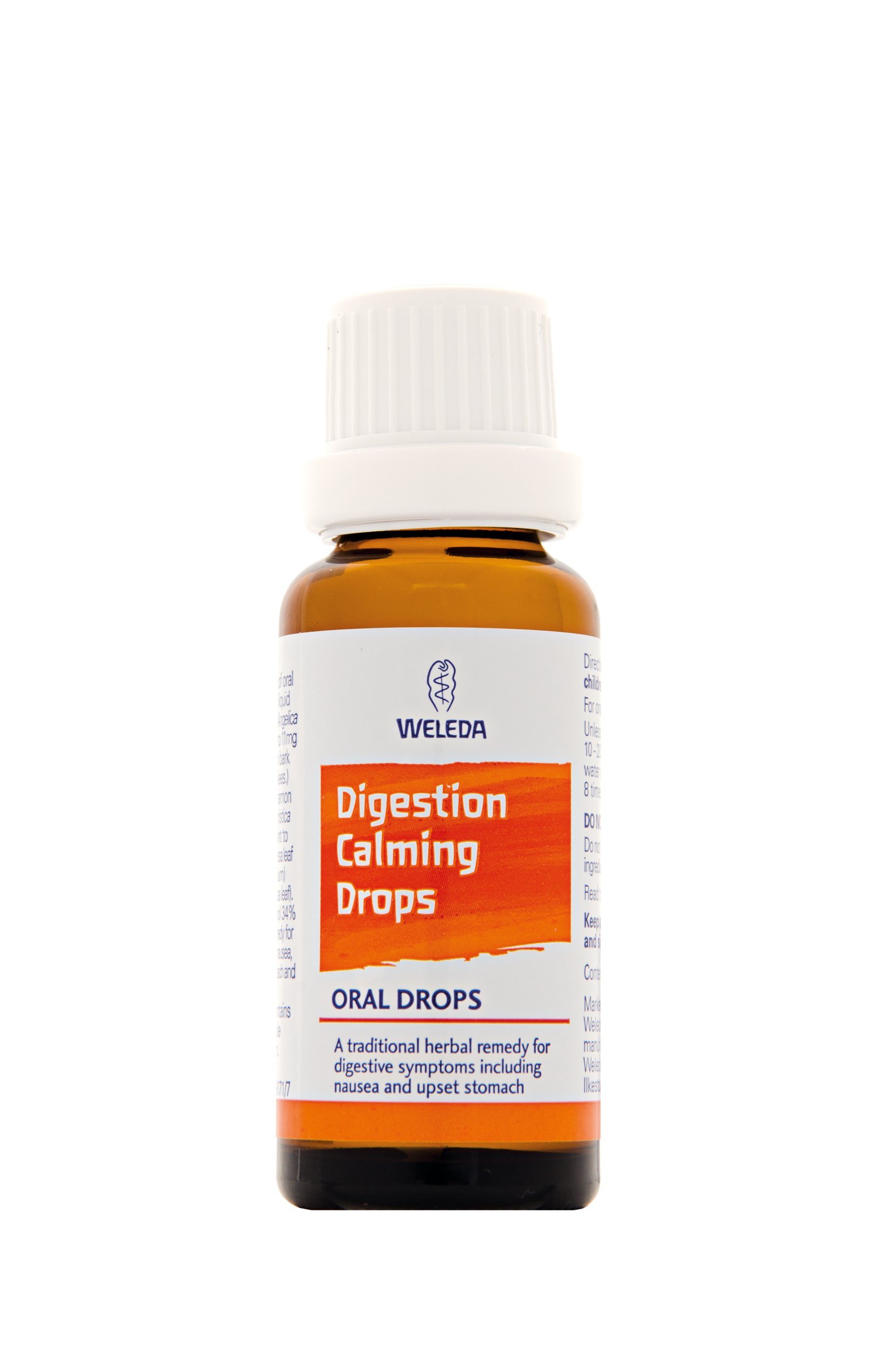 Weleda Digestion Calming Drops, Nausea, Stomach Ache & Cramps, Upset Stomach, Traditional Herbal Medicinal Product, Vegan, 25ml