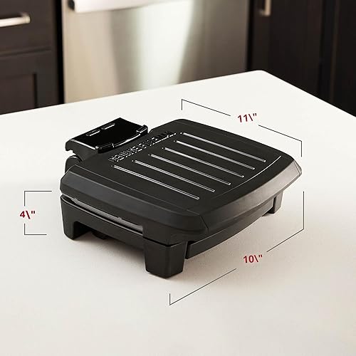 Miniatura 8 de George Foreman® Parrilla Totalmente Sumergible™, NUEVA Apta para Lavavajillas, Lava Toda la Parrilla, Antiadherente Fácil de Limpiar, Negro/Gris