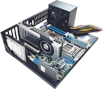 Open Air PC Case, PC Test Bench PC Case, ATX Open Frame Computer Case, DIY PC Rack for ATX MATX ITX Motherboards