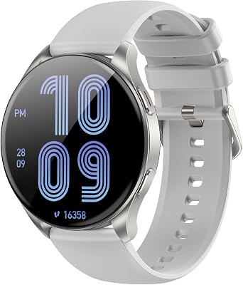 Blackview Smartwatch Uomo Donna, Effettua e Rispondi alle Chiamate, Orologio Smartwatch Fitness con 1.43′ HD AMOLED/112+ Sportive/SpO2/Monitoraggio del Sonno/Cardiofrequenzimetro per Android IOS