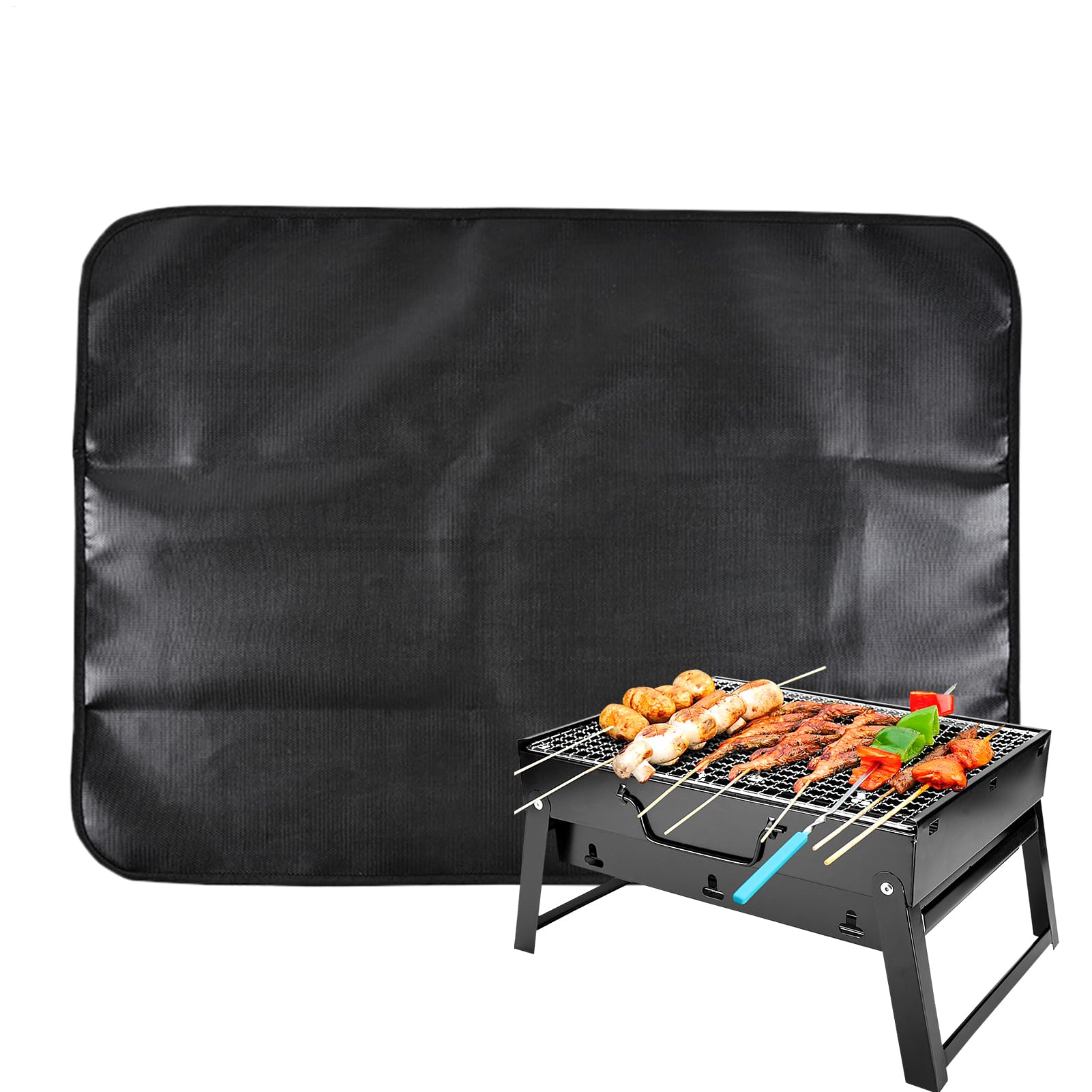 Tapis protection barbecue ignifuge résistant chaleur imperméable jardin balcon