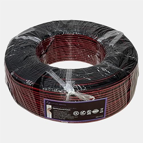 Vista 22 de Cable eléctrico 2468 VW-1 FT1 (100 pies) calibre 16 2 conductores, cable de cobre estañado trenzado sin oxígeno de 2 cables, 16 AWG 2 cables, cable