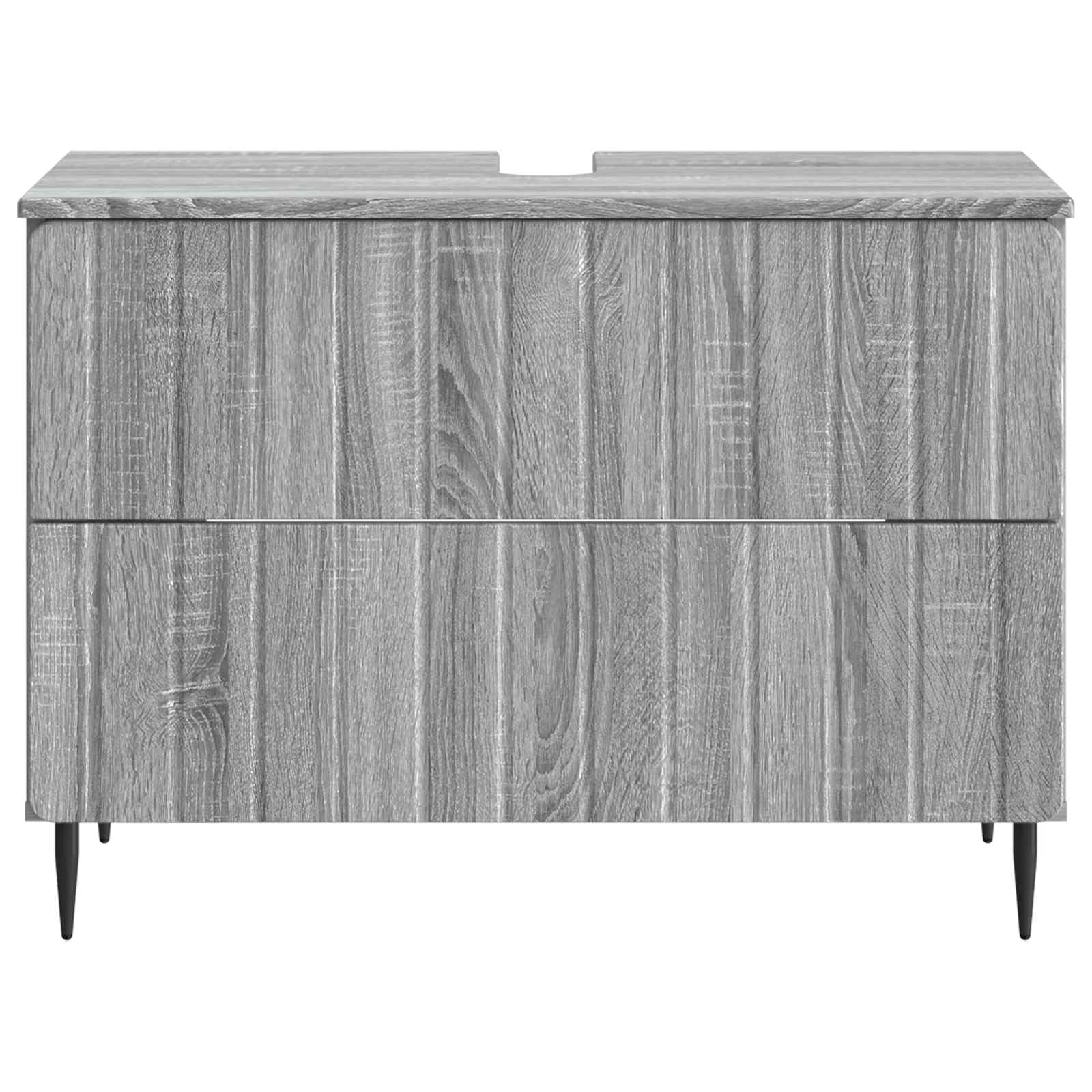 Szafka pod umywalkę ZWOLLE Sonoma szara 82 x 41 x 58,5 cm materiał
