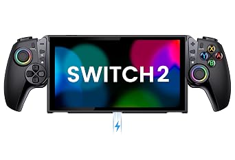 OKETY Controller for Switch 2 with Hall Effect Joysticks/Hall Triggers, Ergonomic Grip & Built-in Kickstand -Turbo/Macro/6 Game Card Slot | Compatible with Switch 2 Only
