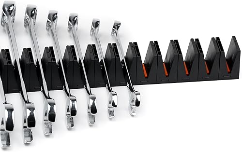 Miniatura 5 de ToolBox Widget Wrench Organizer Pro Series 4.0 - Soportes magnéticos para llaves para cajón de herramientas - Sistema organizador de caja de