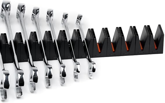 ToolBox Widget Wrench Organizer Pro Series 4.0 Magnetic Wrench Holders for Tool Drawer Modular Toolbox Organizer System Tool Storage for Professional & DIY Mechanics - 1 Pack, 12 Holders
