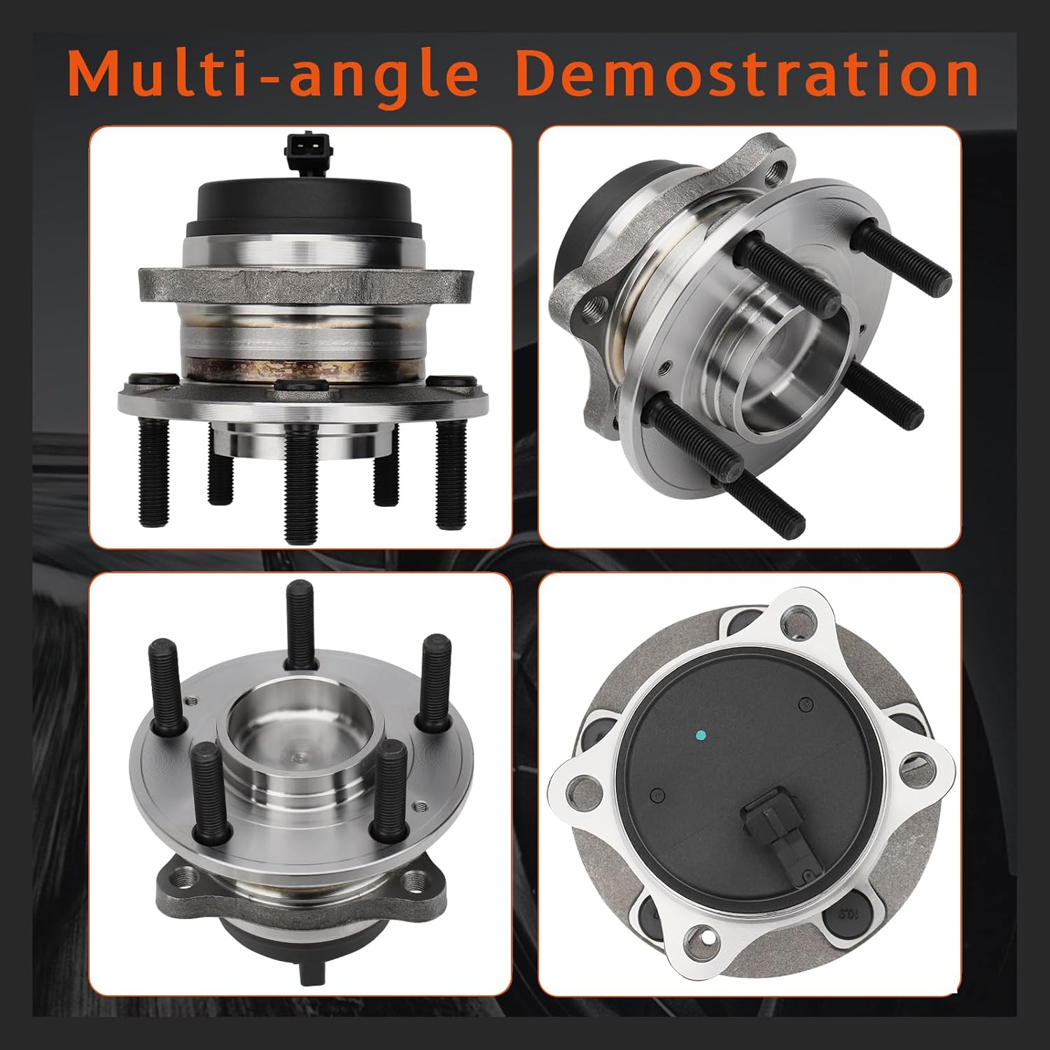 DRIVESTAR 512326 FWD Rear Wheel Hub & Bearing Assembly fits for Hyundai Santa Fe 2007-2020, 2007-2012 for Veracruz, 2011-2015 for Kia Sorento, 5 Lug w/ABS