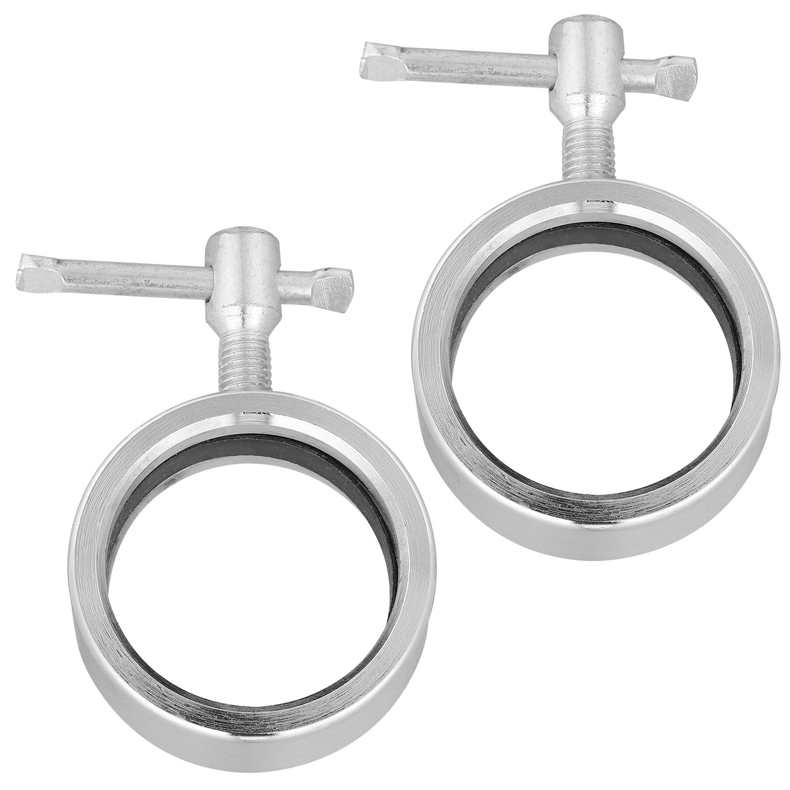 Alasum 2 Abrazaderas Metálicas para Barras de Pesas Clips Antideslizantes de Resorte para Mancuernas Sujetadores Rápidos para Entrenamiento de Gimnasio y Levantamiento de Pesas