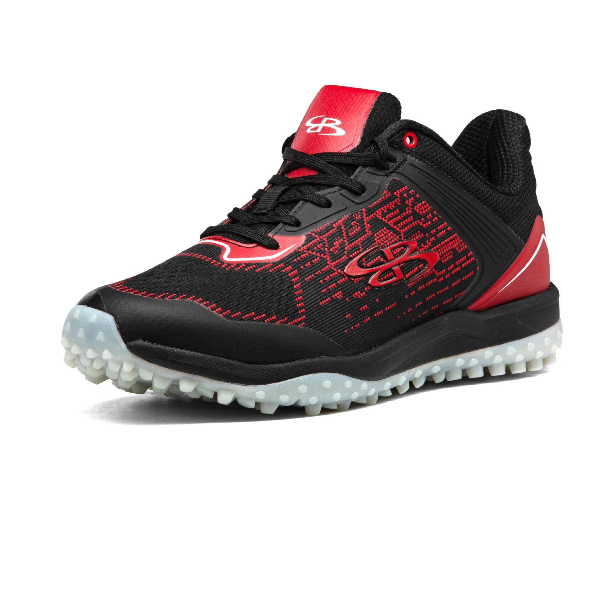 Boombah Viper Pureknit Women's Turf - Status - Black/Red - Size 8.5