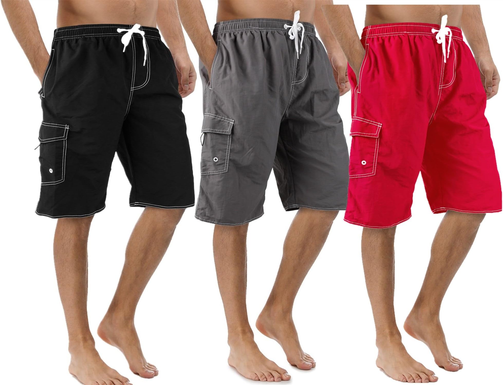 Srnede Mens Swim Trunks Swim Shorts Swimwear Bathing Suits Quick Dry with Mesh Lining