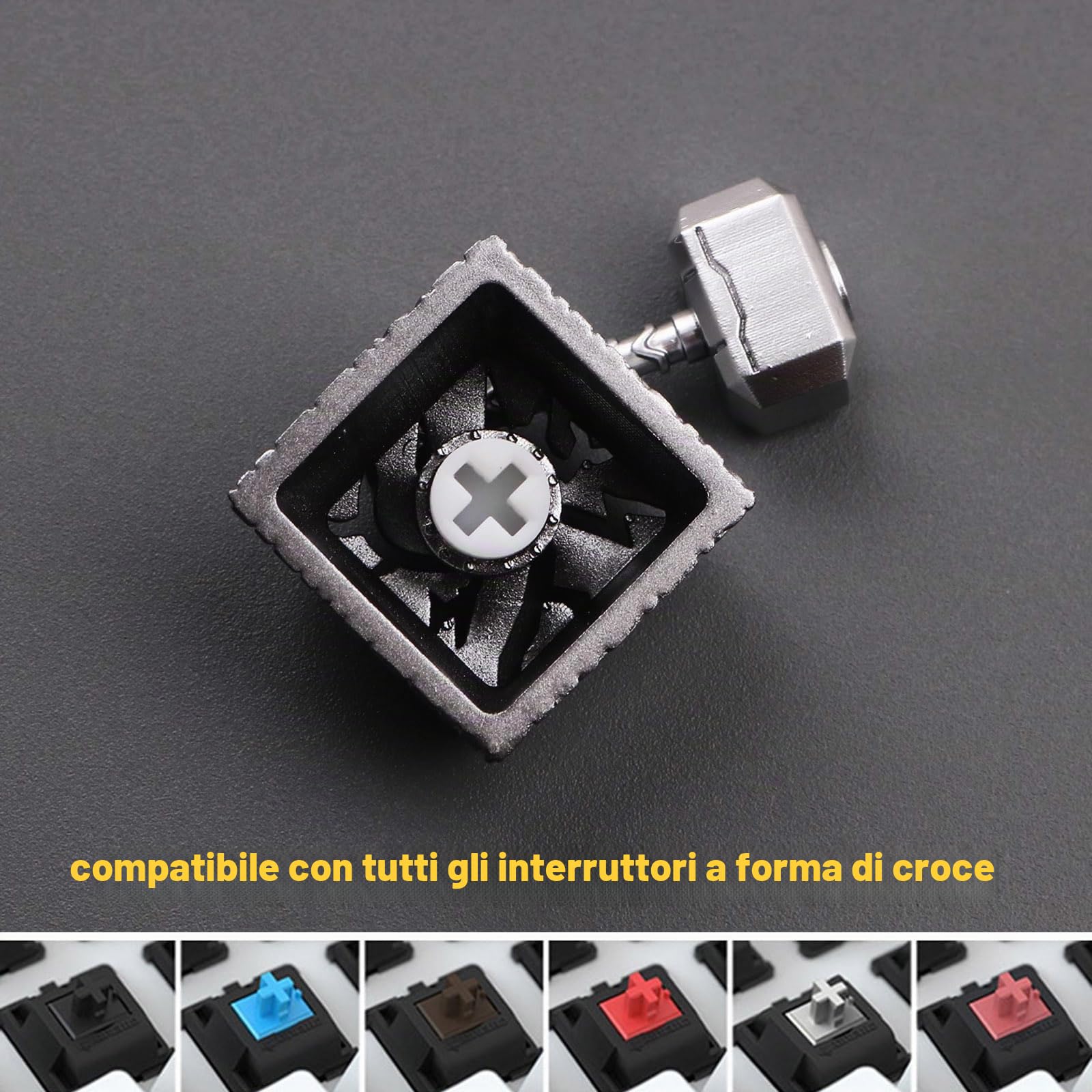 Hammer Keycap Tasti Per Tastiera Meccanica Esc Martello Anime Ricambio Personalizzato Fai Da Te Tastiera Da Gioco Per Cherry MX
