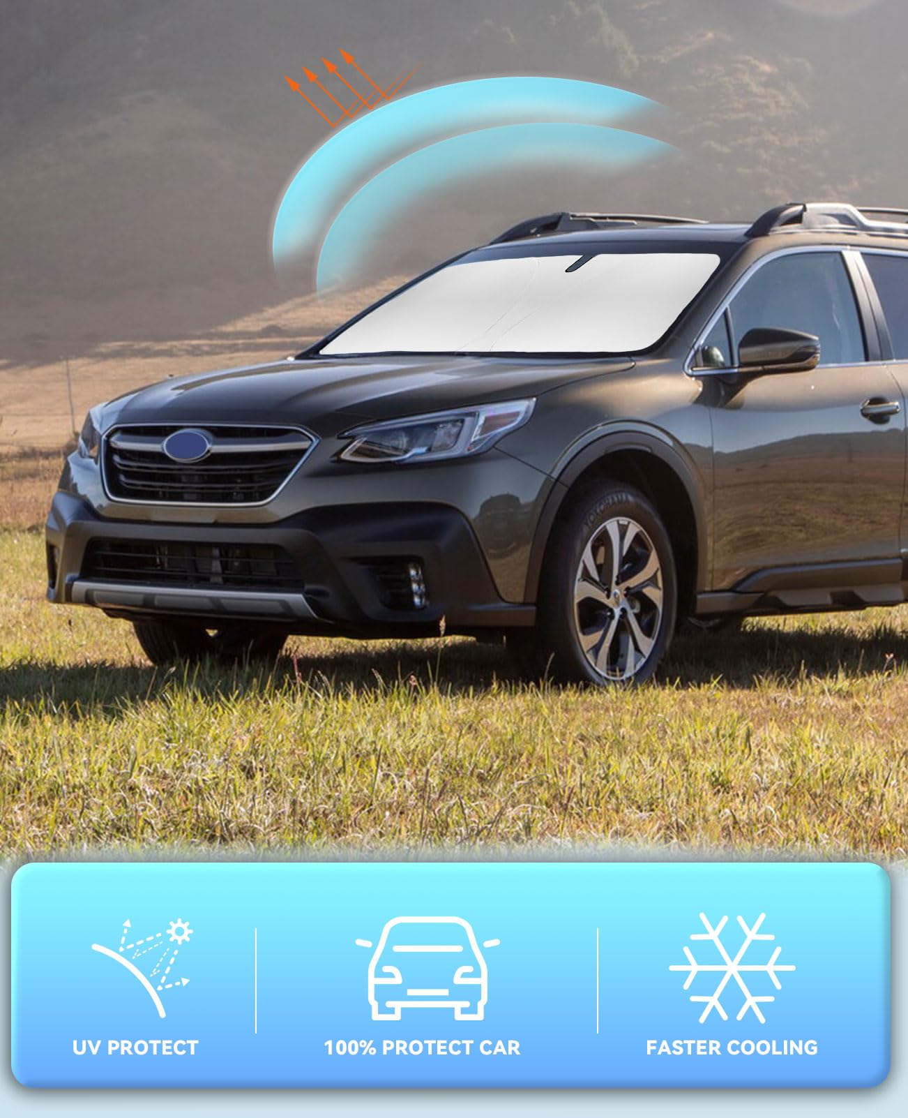 Subaru Outback Accessories LUNQIN Car Sun Shade For Subaru Outback