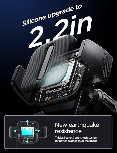 Miniatura 3 de LISEN Soporte de teléfono de ventilación para automóvil [protección de silicona suave] Soporte universal para teléfono de ventilación de automóvil