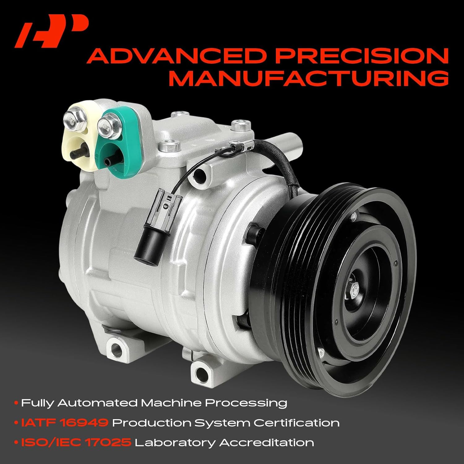 A-Premium Air Conditioner AC Compressor with Clutch Compatible with Hyundai Tucson 2.0L 2008-2009, Kia Sportage 2.0L 2008-2010