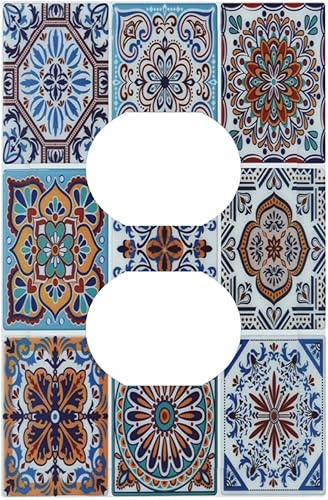 Miniatura 52 de Cubiertas de Interruptor de Luz de 1 Gang Medieval Abstracto Moderno Luna Estrellado Gran Ola Toggle Simple Placa de Pared Cubierta Decorativa de