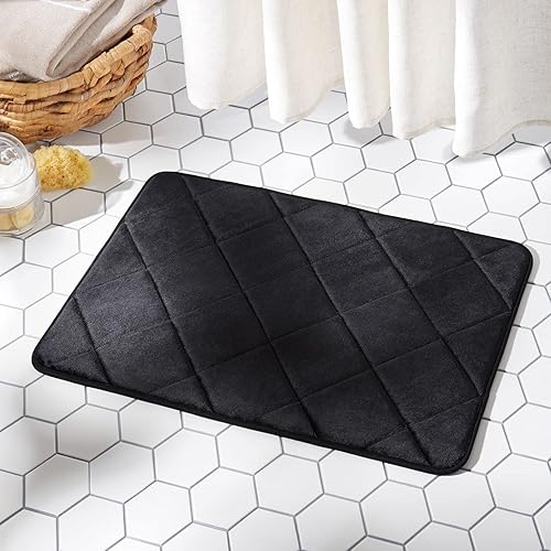 Vista 137 de Home Dynamix Capri Haven - Tapete de baño de espuma viscoelástica, lavable a máquina, gris claro, 20 x 30 pulgadas