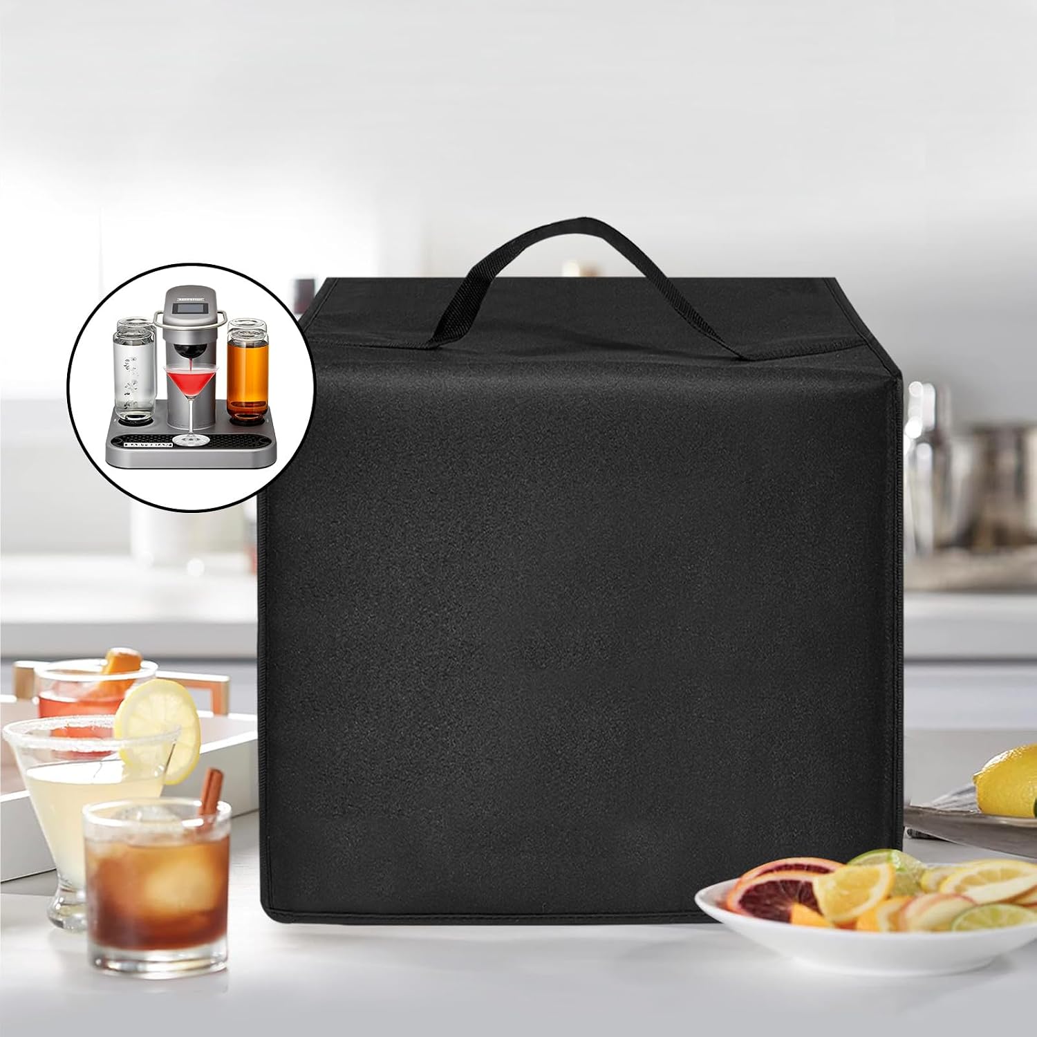 Cocktail Machine Dust Cover for Bartesian Premium Cocktail 55300/55310 | Margarita Machine Cover Case, Cocktail Mixer Maker and Beverage Drink Maker Covers