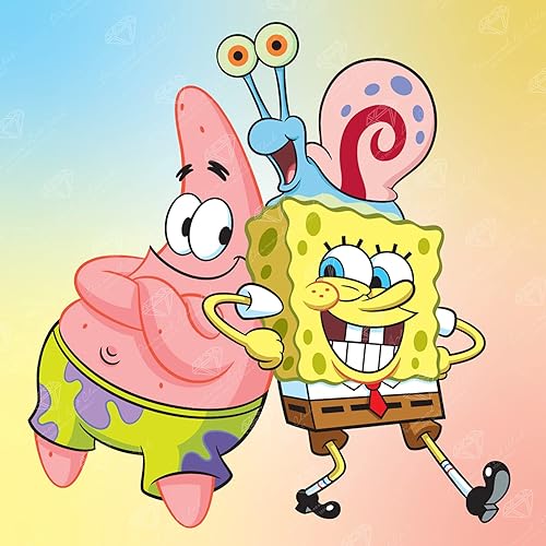 DIAMOND ART CLUB Best Buddies - Kit de pintura de diamante, manualidades divertidas para adultos, lienzo cuadrado de diamante, 13 x 13 pulgadas