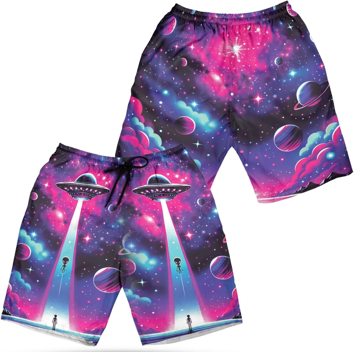 Camelliaa Shop Stop Staring At Funny Galaxy AOP Men's Boxer Briefs XS-5XL, Gift for Boyfriend, Husband, Valentine Gift