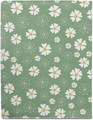 Miniatura 8 de Flashideas Organizador de padfolio de flores azules y rosadas, carpeta de negocios, carpeta de negocios, organizador de documentos para entrevista,