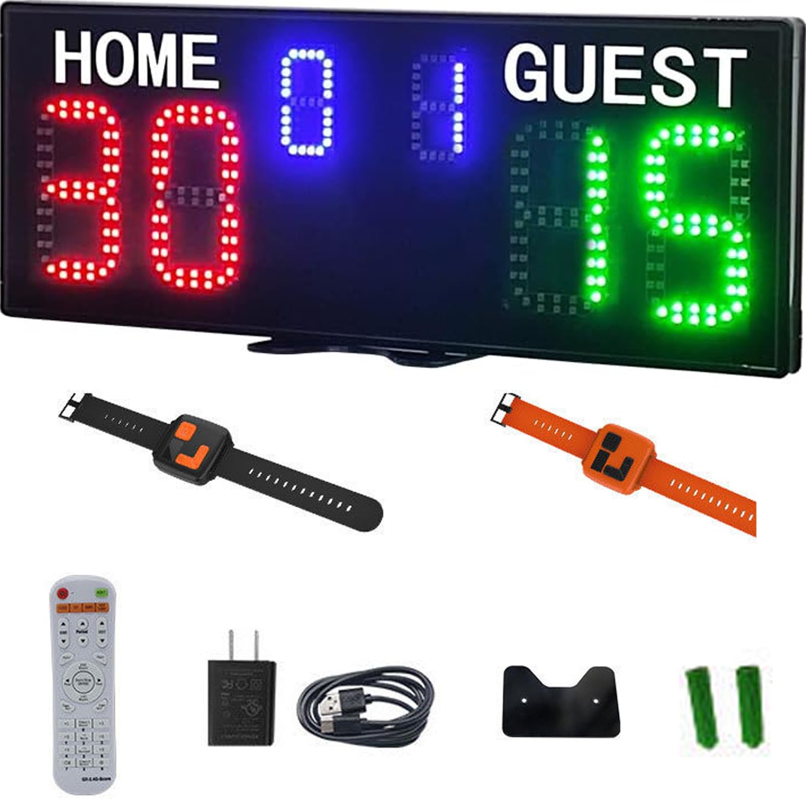 Gardien de score de tennis électronique pour filet avec télécommande et montre LED