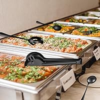 Vista 5 de Juego de Utensilios de Servir de Acero Inoxidable de 36 Piezas – Elementos Esenciales Completos para Buffet con Cucharas, Tenedores, Pinzas