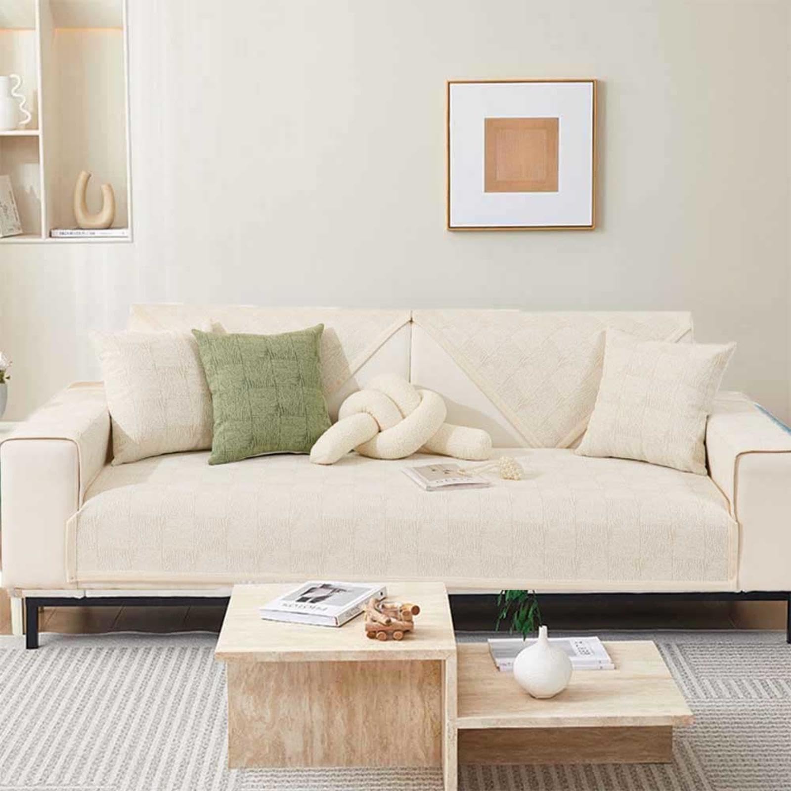 Copridivano antiscivolo, impermeabile, a prova di gatto, resistente allo sporco, Q-110 x 160 cm, perfetto per proprietari di casa e animali domestici