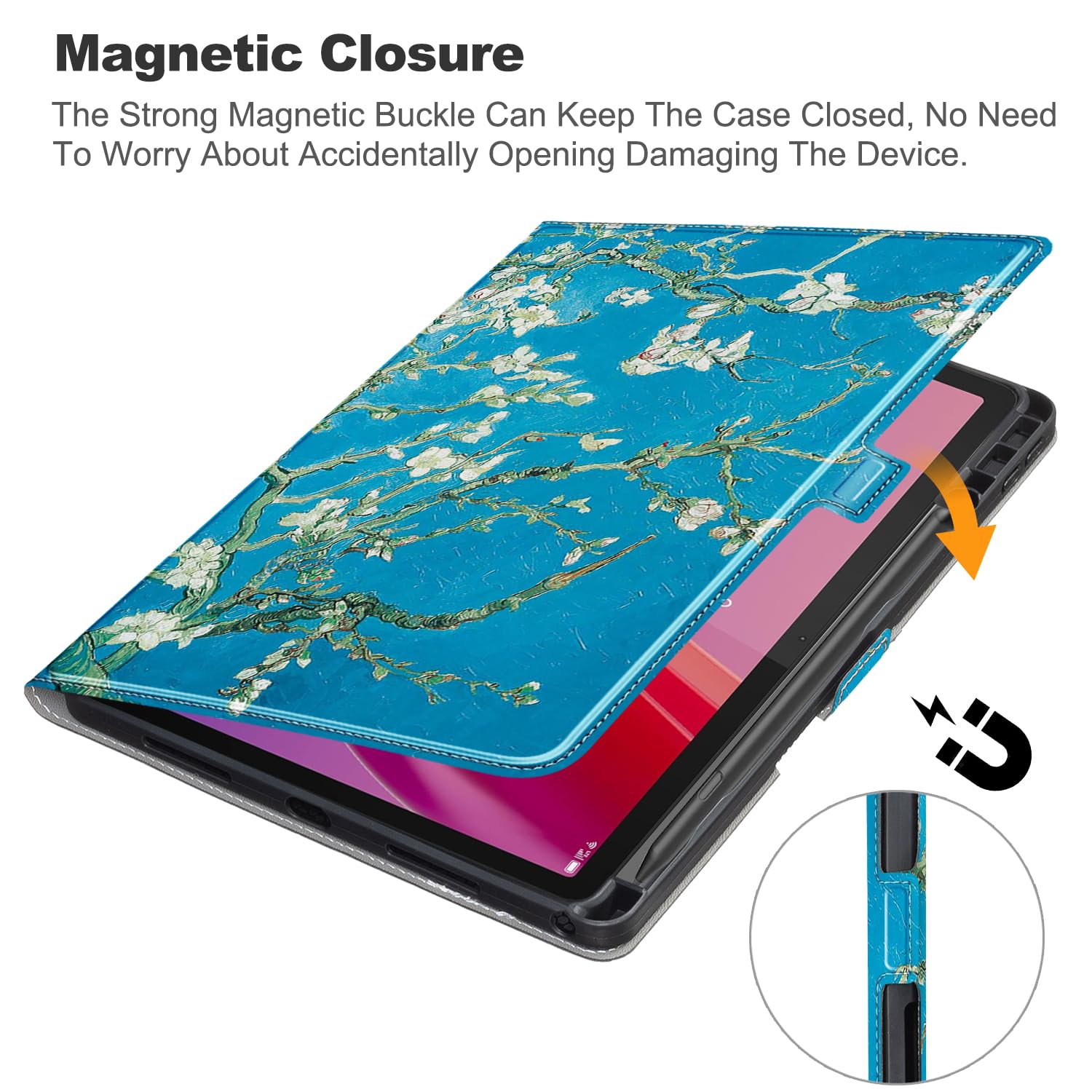 Hofsos Étui Avec Clavier Pour Lenovo Tab M11 2024 11 Pouces, Bluetooth Espagnol Ñ Clavier, Housse De Protection Amovible Avec Porte-Stylo Pour Lenovo Tab M11 Tablette 11" (Noir