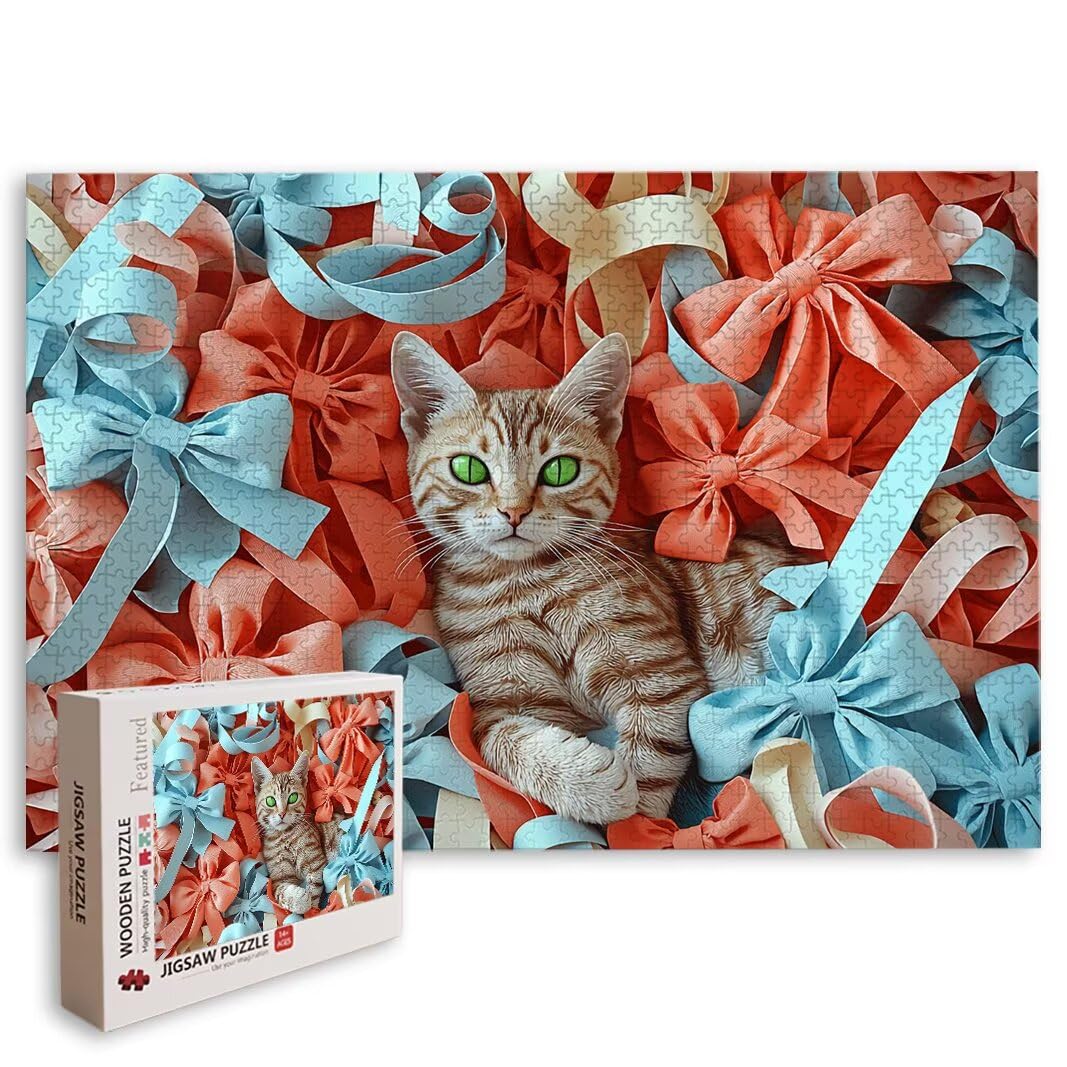 Puzzle Gatto, Puzzle 5000 Pezzi Adulti per Decor, Regalo Donna/Uomo -8436