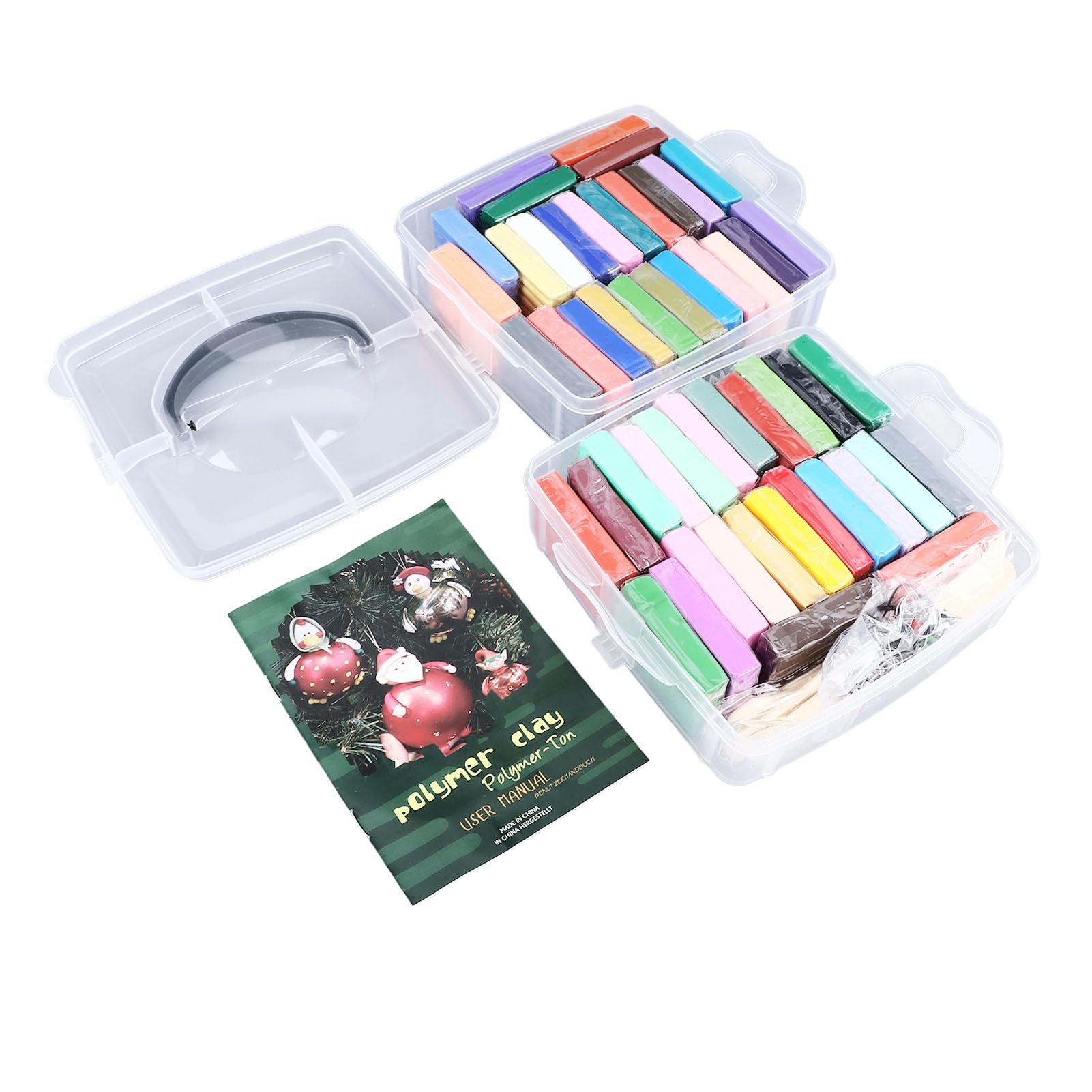 Changor Set di Argilla da Modellare da 50 Colori, Ecologica e Leggera, Perfetta per Progetti Fai da Te, per Bambini Sopra i 3 Anni, Include 5 Strumenti