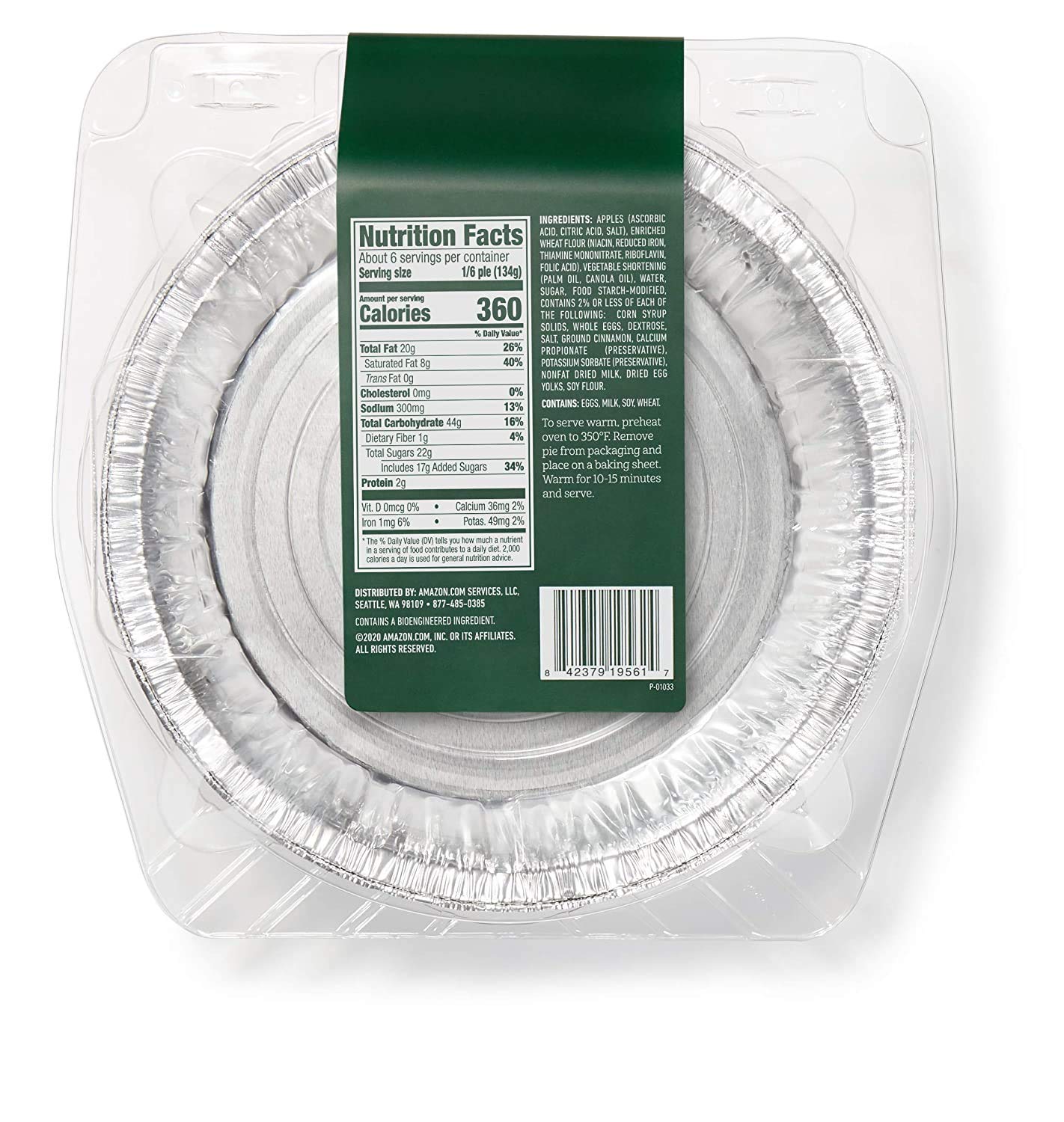 Fresh Brand – Apple Pie, 26 oz (Frozen)