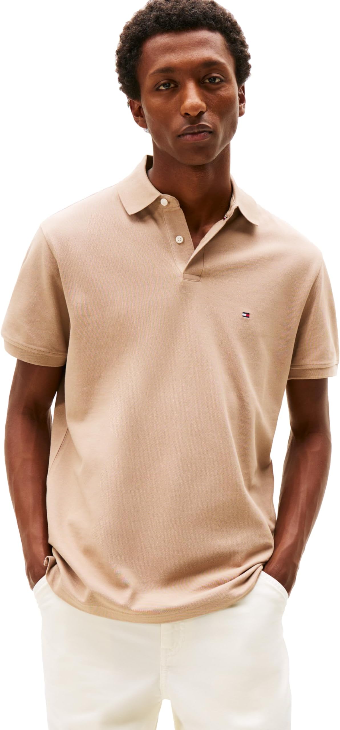 Men's Short Sleeve Polo Shirts in Classic Fit with Stretch and Organic Pique Cotton Short Sleeve Polo Shirts in Classic Fit with Stretch and Organic Pique Cotton (Pack of 1)