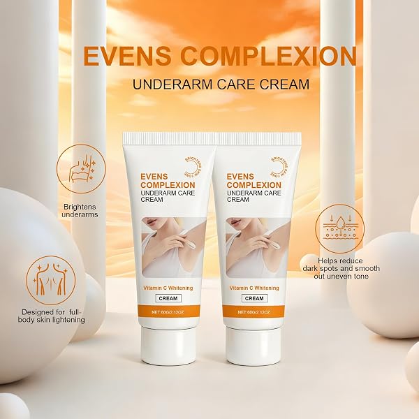 Crema Aclarante Corporal 120g,Tratamiento para Manchas Oscuras, Apto para Axilas,Rodillas y Zonas Íntimas,Hidratación Profunda para un Tono de Piel Más Uniforme y Suave - 2