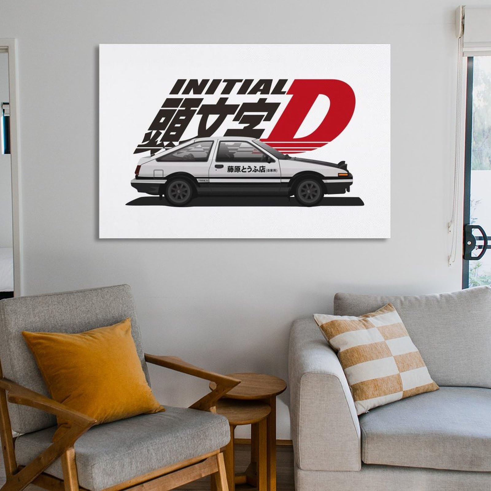 Amazon.co.jp: 頭文字d イニシャル D Ae86 ポスター アートパネル 装飾 