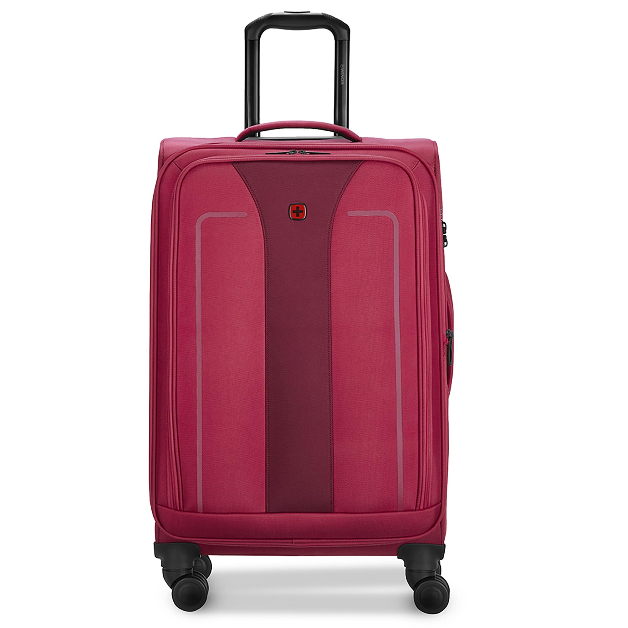Fantic Medium Softside Case, Burgundy, 71 Liters, Swiss Designed-Blend of Style & Function, 612337-X1