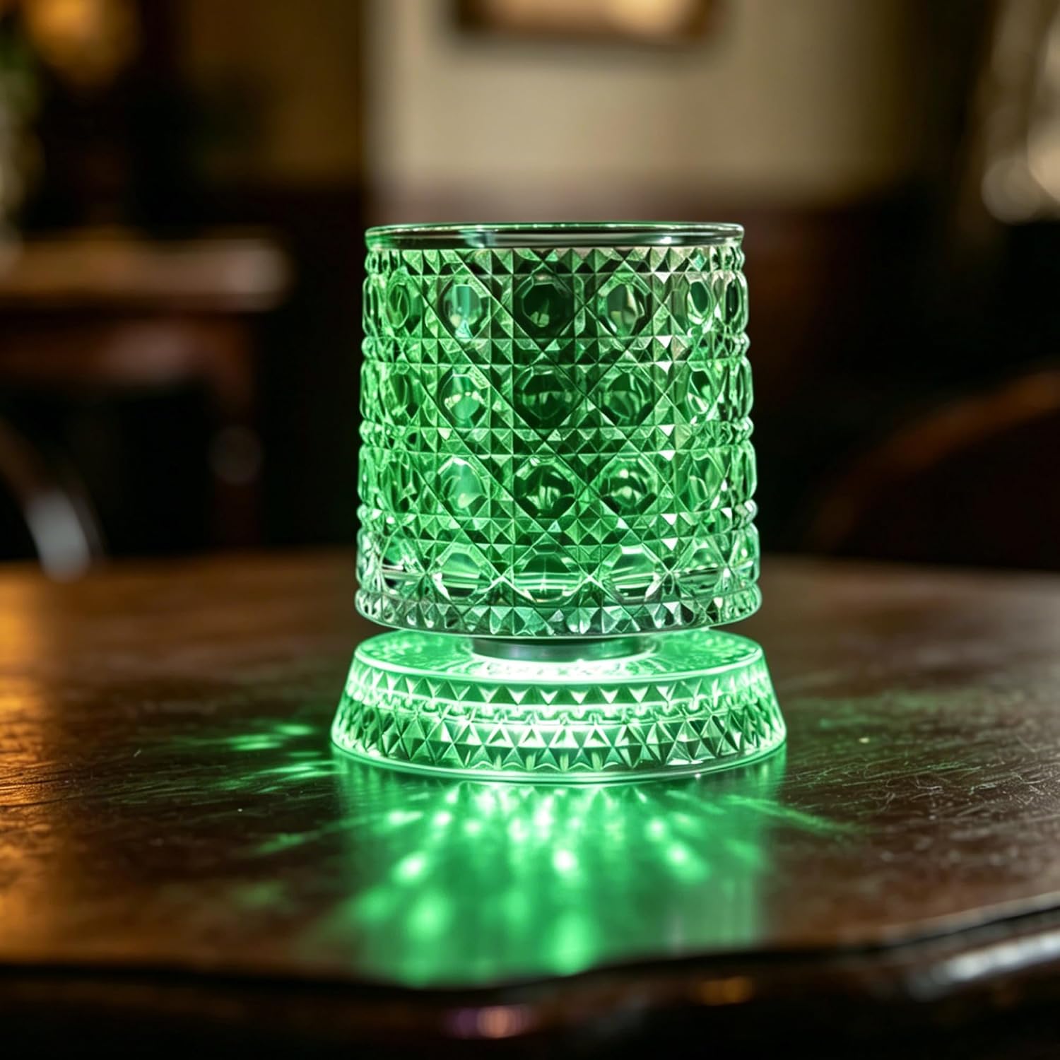 Spinning Whiskey Glass 360° Rotating Light-Up Whiskey Tumblers