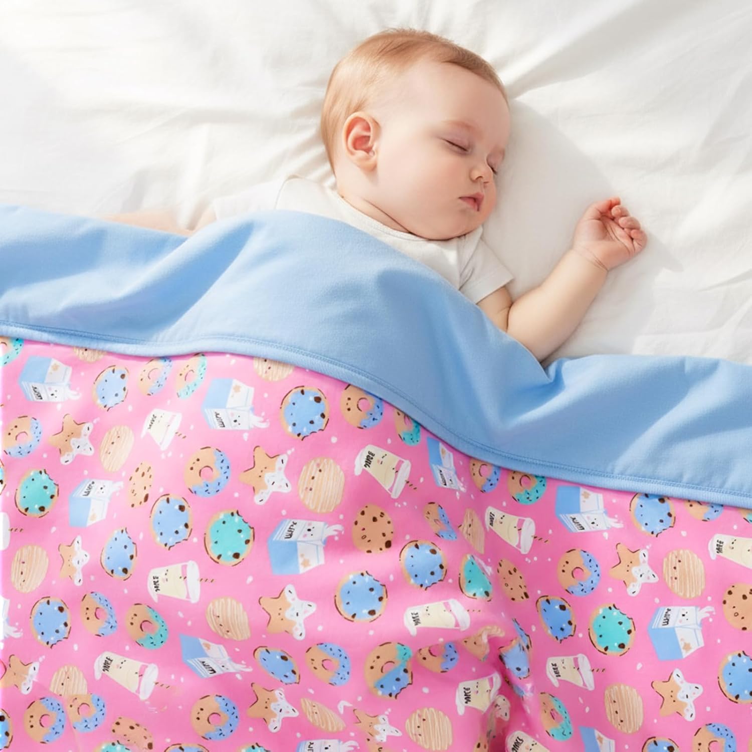 Supersoft Baby Blankets for Girls Boys, Rayon Made from Bamboo Baby Quilt - Breathable & Hypoallergenic Blanket for Bedding Crib Stroller 30"x40" (Pink Dessert) - Image 6