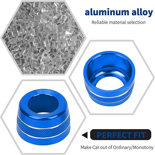 Miniatura 3 de RT-TCZ Cubierta de ventilación de ajuste de aire acondicionado de consola central, decoración de aleación de aluminio, accesorios interiores para