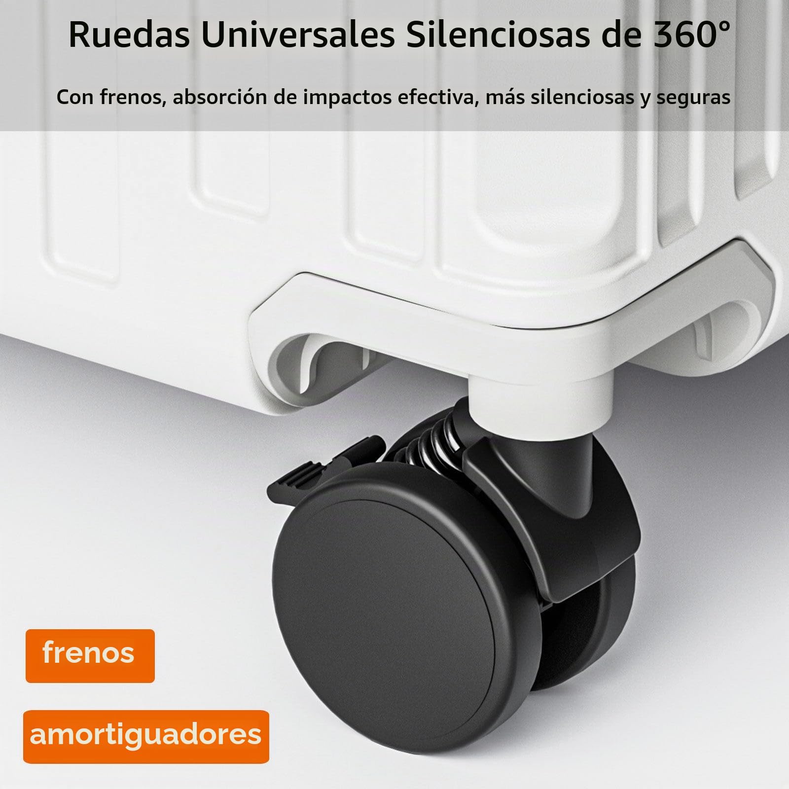 LEOVEN Maleta de Viaje Rígida, 3:7 Gran Apacidad, LS-8119 PC Maleta de Cabina, Portavasos Plegable, USB, 360° Silencioso con Freno y Amortiguador, TSA Cerradura, con Compartimento Impermeable