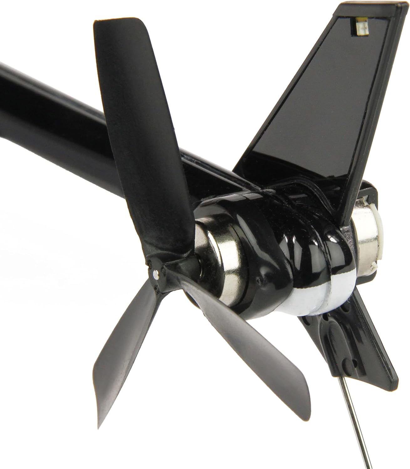 Close-up of helicopter tail rotor