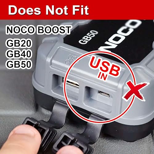 Miniatura 5 de T POWER Cargador rápido rápido para NOCO GB150 GB250 GB251 GB500 XGC4 UltraSafe Lithium Jump Starters Ac Dc Adaptador Clase 2 Cable de fuente de