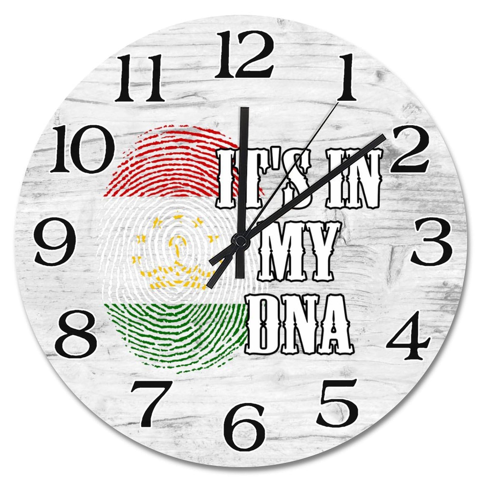 Horloge murale Tadjikistan bois idée cadeau souvenir de voyage